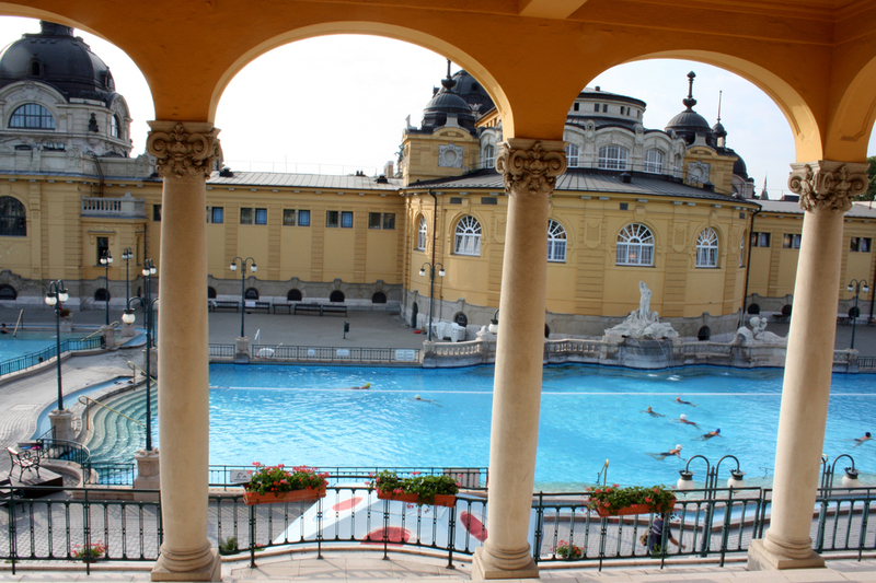 Széchenyi Gyógyfürdő Budapesten - külső medence