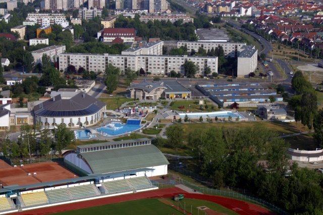 Gyógyfürdő Tiszaújváros - felülnézetből