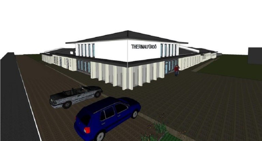 A bábolnai fürdő látványterve