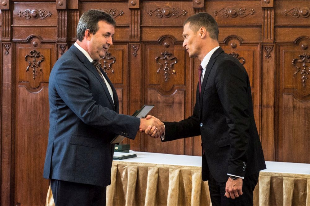 Balra Palkovics László, jobbra Fazekas Lajos