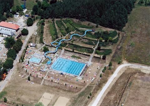 A Bükkszéki Gyógyfürdő madártávlatból