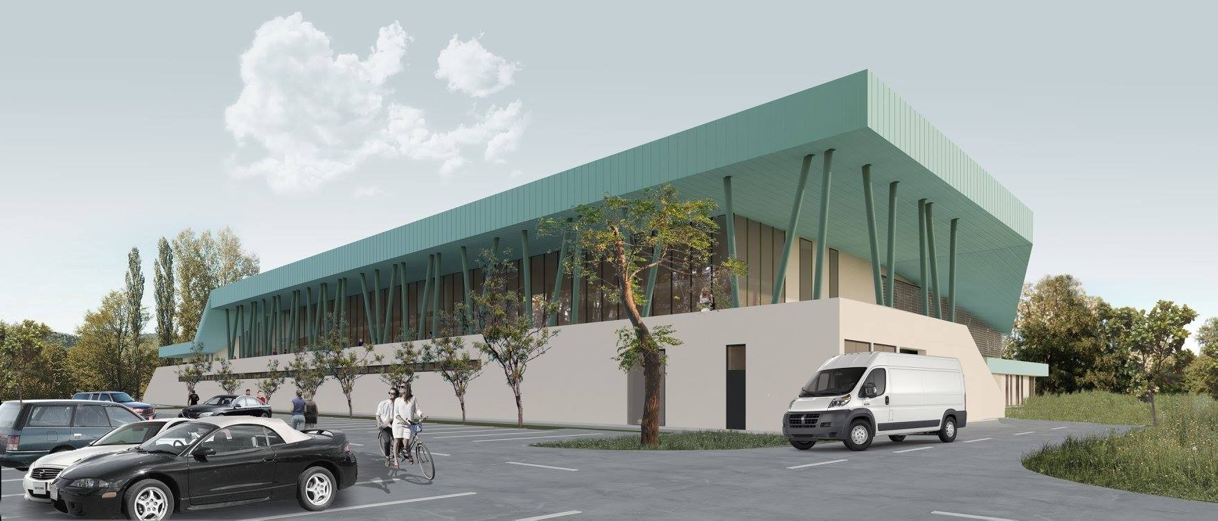 Az új bajai uszoda látványterve